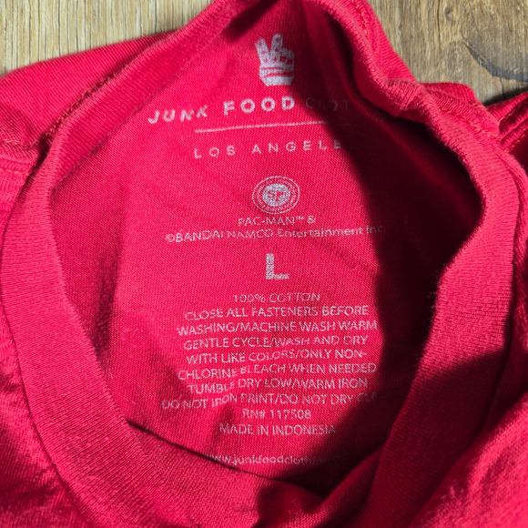 Chicago Bulls Junk Food Shirt Men’s L Pac-Man Rockets NBA Retro Graphic Tee - Picture 3 of 7